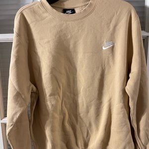 Tan Nike sweatshirt